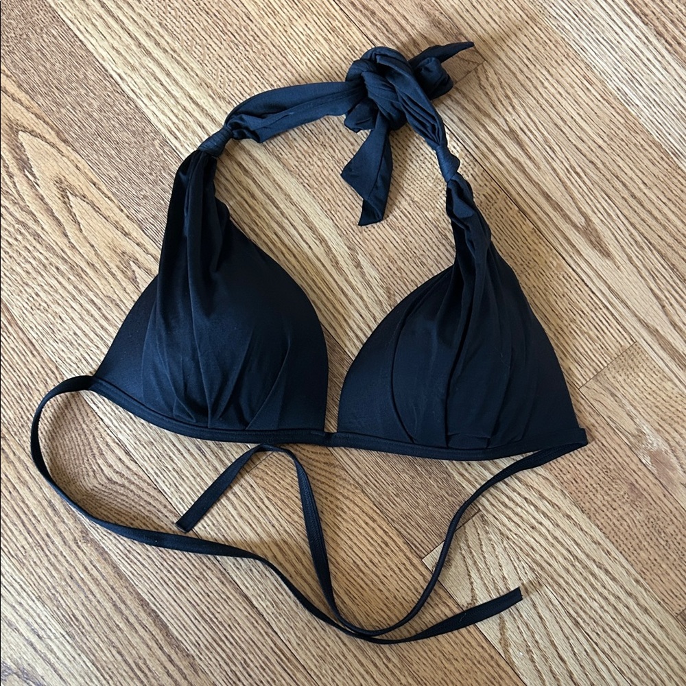 Athleta Women's Black Halter Swim Top